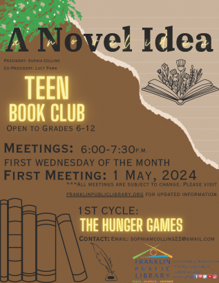 NEW! Teen Book Club - A Novel Idea